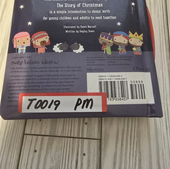 🧸 The Story Of Christmas Book Make Believe Ideas Hard Pages - Picture 7 of 7